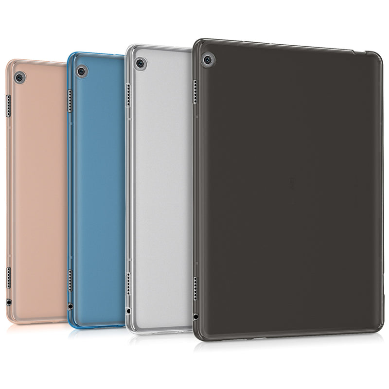 kwmobile Hülle kompatibel mit Huawei MediaPad M3 Lite 10 Hülle - weiches TPU Silikon Case transparent - Tablet Cover Transparent Transparent  
