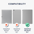 kwmobile Protective Case Compatible with Huawei MediaPad M3 Lite 10 - 360° Tablet Cover Case
