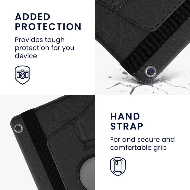 kwmobile Protective Case Compatible with Huawei MediaPad M3 Lite 10 - 360° Tablet Cover Case