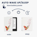 kwmobile Protective Case for Kobo Aura H2O Edition 2 - eReader Flip Case with Auto Sleep Function - Sleeping Owl