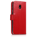 kwmobile Case compatible with Samsung Galaxy J3 (2017) DUOS Faux Leather Wallet Case with Card Slots