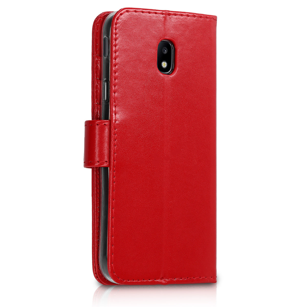 kwmobile Case compatible with Samsung Galaxy J3 (2017) DUOS Faux Leather Wallet Case with Card Slots