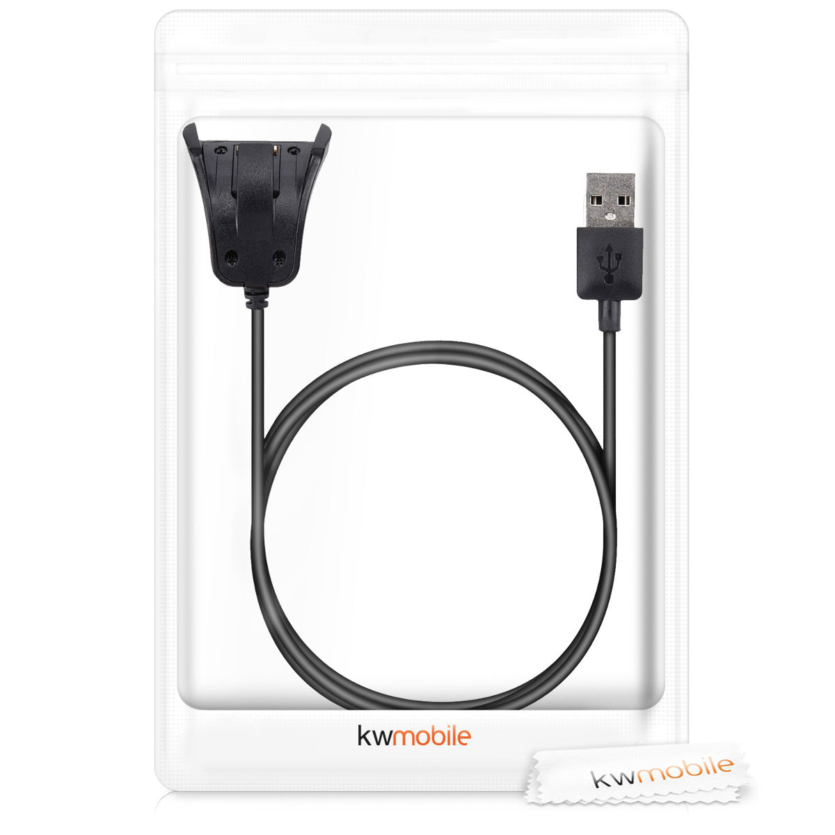 kwmobile USB Cable Charger compatible with TomTom Adventurer/Runner 3/Spark 3/Golfer 2 Charging Cable - Smart Watch Replacement Cable - Fitness Tracker Charging Cable