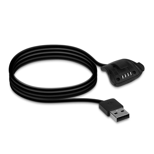 kwmobile USB Kabel Charger kompatibel mit TomTom Adventurer/Runner 3/Spark 3/Golfer 2 Ladekabel - Smart Watch Ersatzkabel - Fitnesstracker Aufladekabel in Schwarz Schwarz  