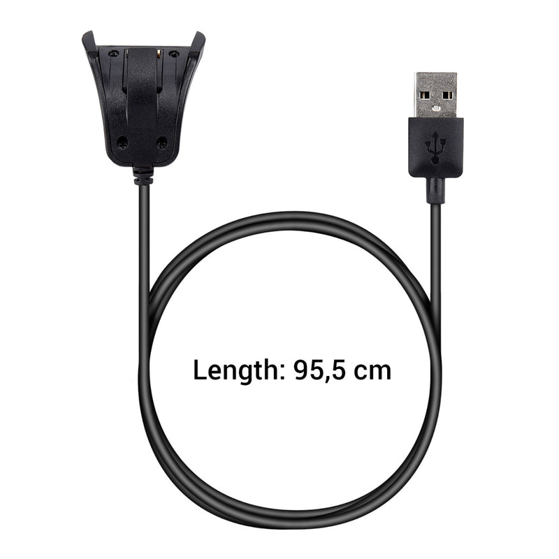kwmobile USB Cable Charger compatible with TomTom Adventurer/Runner 3/Spark 3/Golfer 2 Charging Cable - Smart Watch Replacement Cable - Fitness Tracker Charging Cable