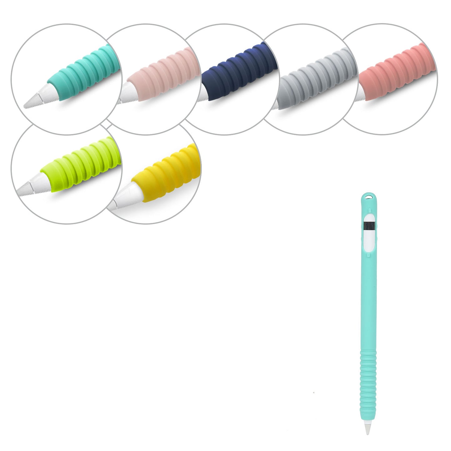 kwmobile Protective Cover Compatible with Apple Pencil (1st Gen) - Pen Case - Charging Port Protector
