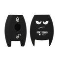 kwmobile Car Key Cover Compatible with Mercedes Benz 2-Button Car Key (Keyless Go Only) Case - Key Fob Cover Don't touch my Key