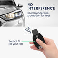 kwmobile Car Key Cover Compatible with Mercedes Benz 2-Button Car Key (Keyless Go Only) Case - Key Fob Cover Don't touch my Key