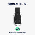kwmobile Car Key Cover Compatible with Mercedes Benz 2-Button Car Key (Keyless Go Only) Case - Key Fob Cover Don't touch my Key