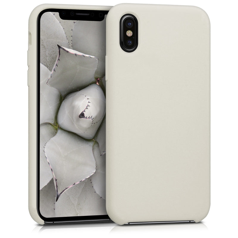 kwmobile Case for Apple iPhone X - Silicone Phone Cover - Wireless Charging Protective Case
