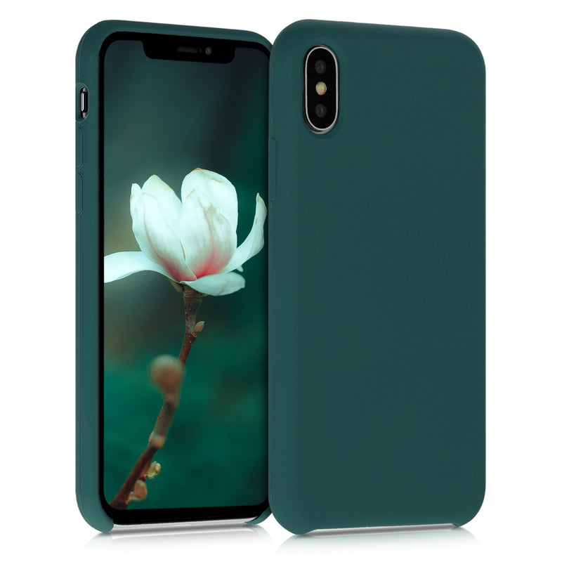 kwmobile Case for Apple iPhone X - Silicone Phone Cover - Wireless Charging Protective Case