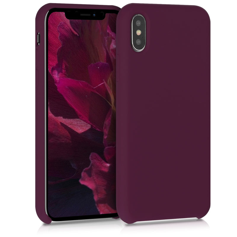 kwmobile Case for Apple iPhone X - Silicone Phone Cover - Wireless Charging Protective Case