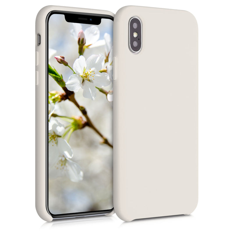 kwmobile Case for Apple iPhone X - Silicone Phone Cover - Wireless Charging Protective Case