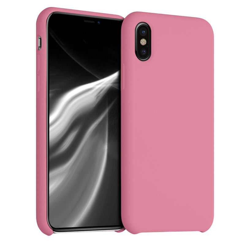 kwmobile Case for Apple iPhone X - Silicone Phone Cover - Wireless Charging Protective Case