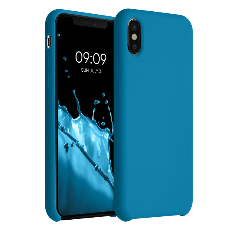 kwmobile Case for Apple iPhone X - Silicone Phone Cover - Wireless Charging Protective Case