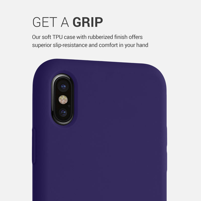 kwmobile Case for Apple iPhone X - Silicone Phone Cover - Wireless Charging Protective Case