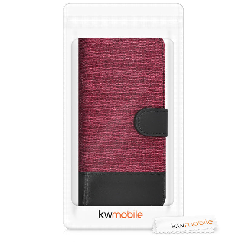 kwmobile Wallet Case compatible with Xiaomi Redmi 4X - Flip Cover with Stand - Phone Case Card Slots
