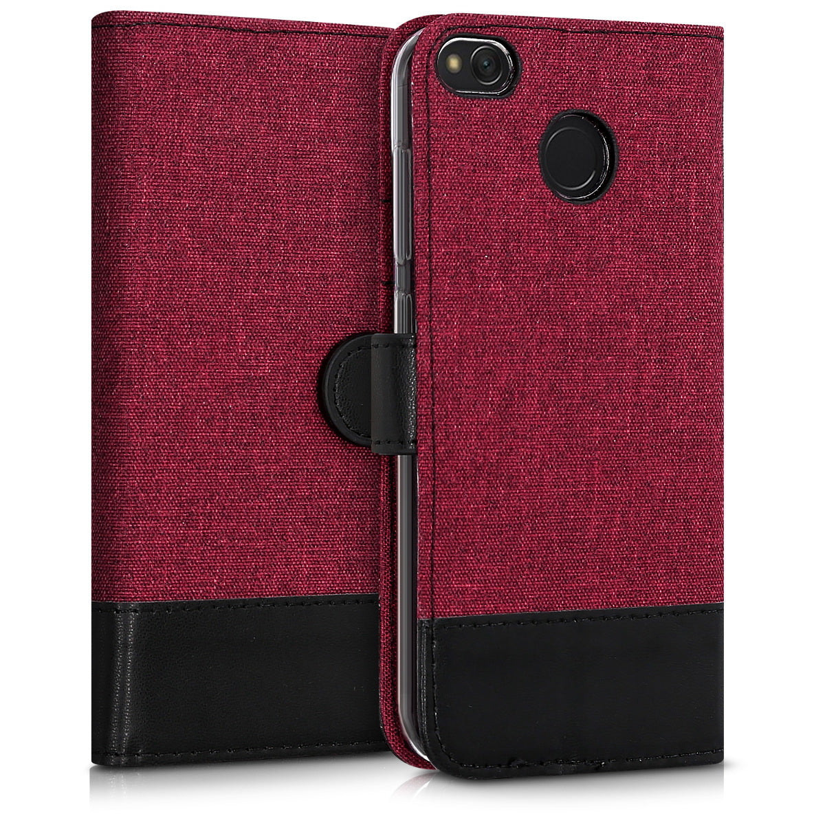 kwmobile Wallet Case compatible with Xiaomi Redmi 4X - Flip Cover with Stand - Phone Case Card Slots