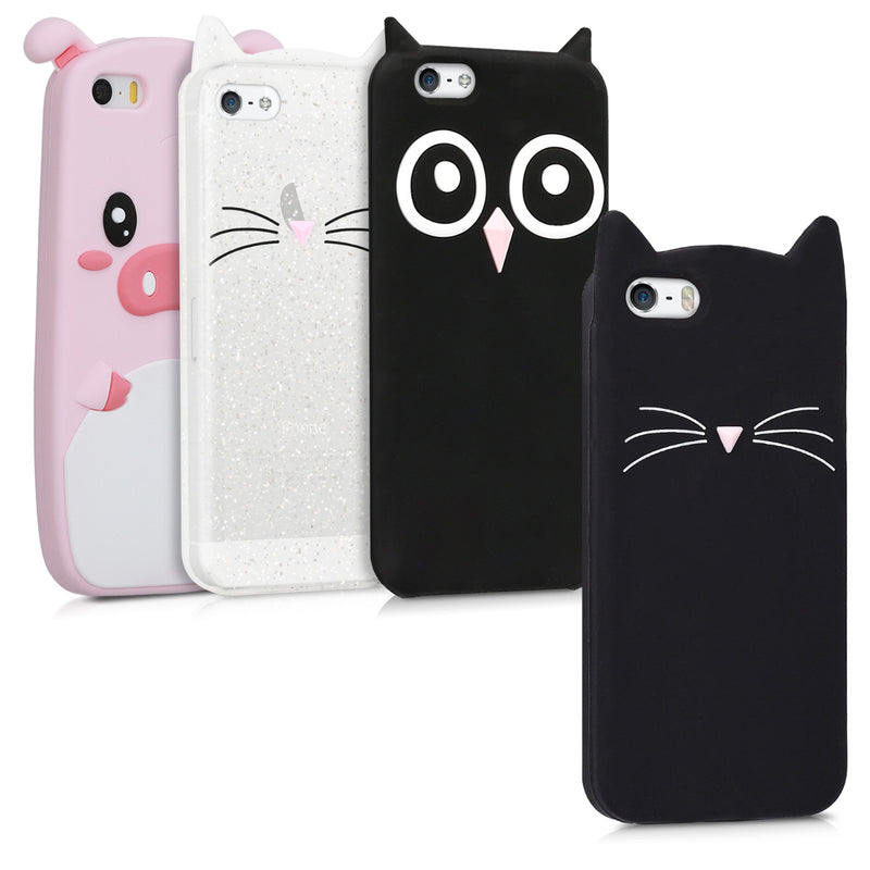 kwmobile Protective Case compatible with Apple iPhone SE (1st Gen 2016) / iPhone 5 / iPhone 5S - Phone Cover - Phone Case - Cover Case