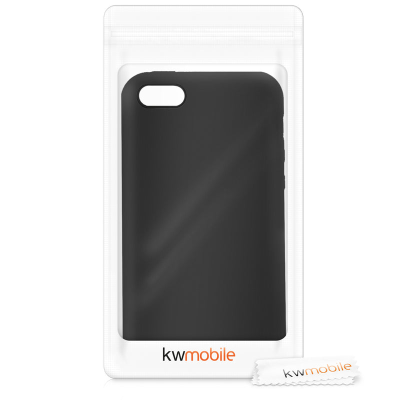 kwmobile Case for Apple iPhone SE (1st Gen 2016) / iPhone 5 / iPhone 5S - Silicone Case - Wireless Charging - Protective Cover