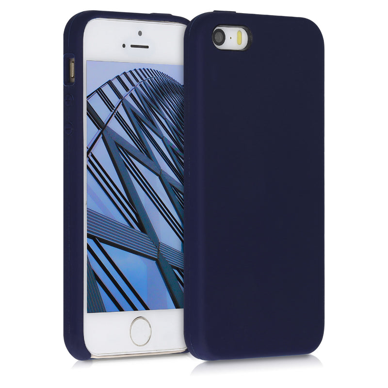 kwmobile Case for Apple iPhone SE (1st Gen 2016) / iPhone 5 / iPhone 5S - Silicone Case - Wireless Charging - Protective Cover