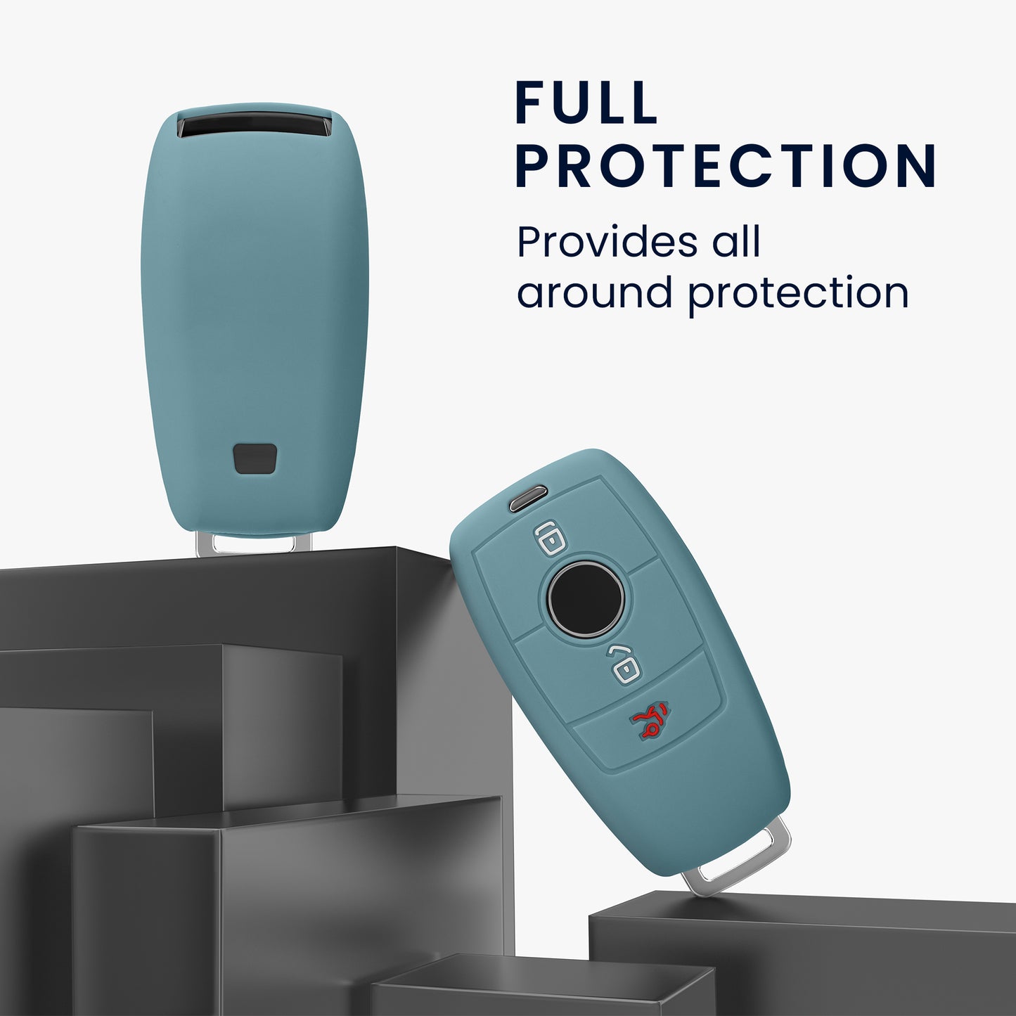 kwmobile Car Key Cover Compatible with Mercedes Benz Smart Key (Keyless Only)