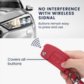 kwmobile Car Key Artificial Leather Cover compatible with Ford 3-Button Flip Key Car Key - Key Cover
