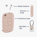 Faux Leather Cover compatible with VW Golf 7 MK7 Car Key