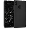 kwmobile Hülle kompatibel mit bq Aquaris X / X Pro Hülle - weiches TPU Silikon Case - Cover geeignet für kabelloses Laden - Schwarz matt Schwarz matt  