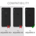 kwmobile Phone Case for bq Aquaris X / X Pro Case - Wireless Charging - Protective Cover