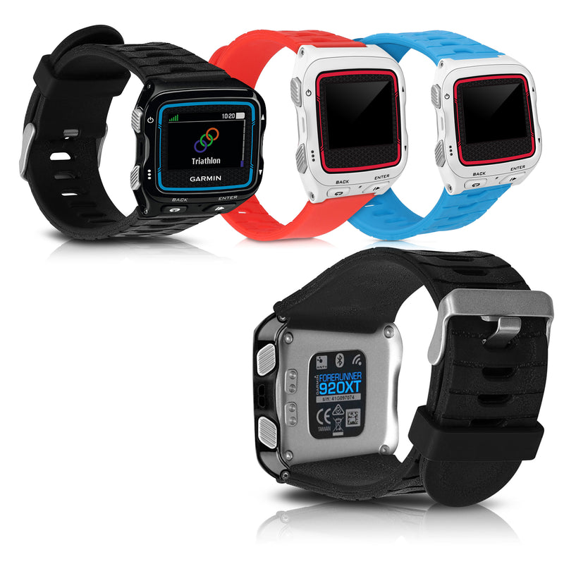 kwmobile Silicone Watch Strap for Garmin Forerunner 920XT - Replacement Band for Fitness Tracker - Smartwatch