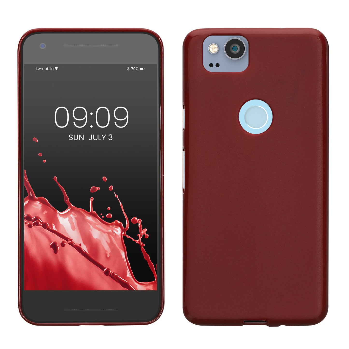 kwmobile Phone Case for Google Pixel 2 Protective Cover Wireless Charging