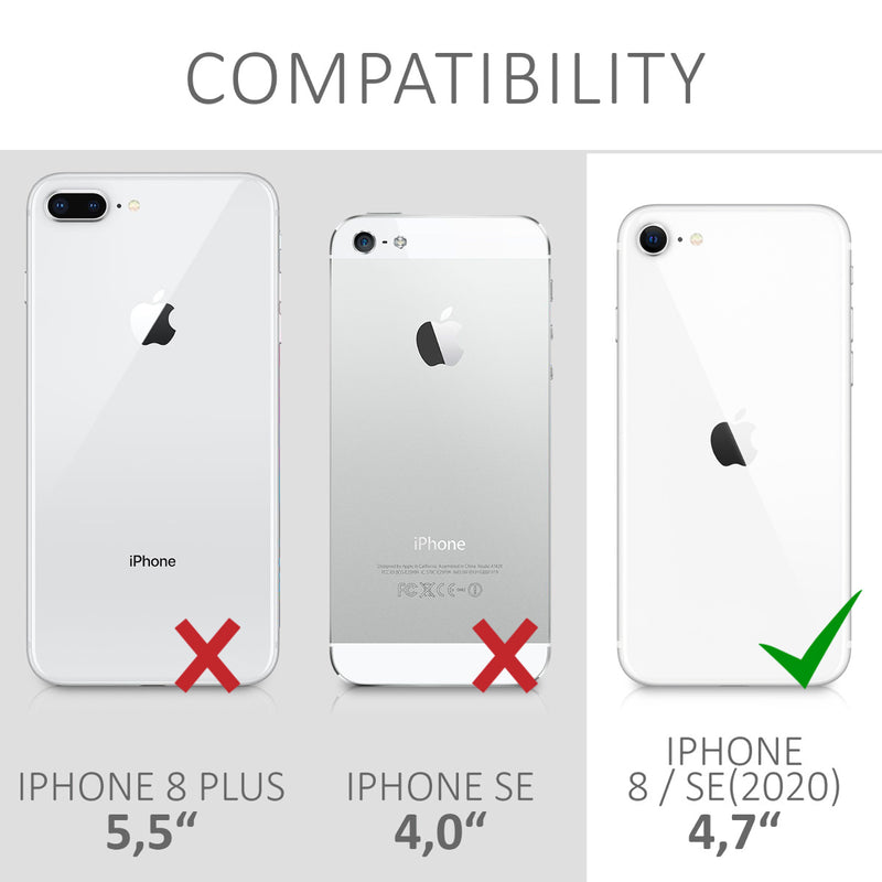 Protective Film for the Back compatible with Apple iPhone 8 / SE (2020)