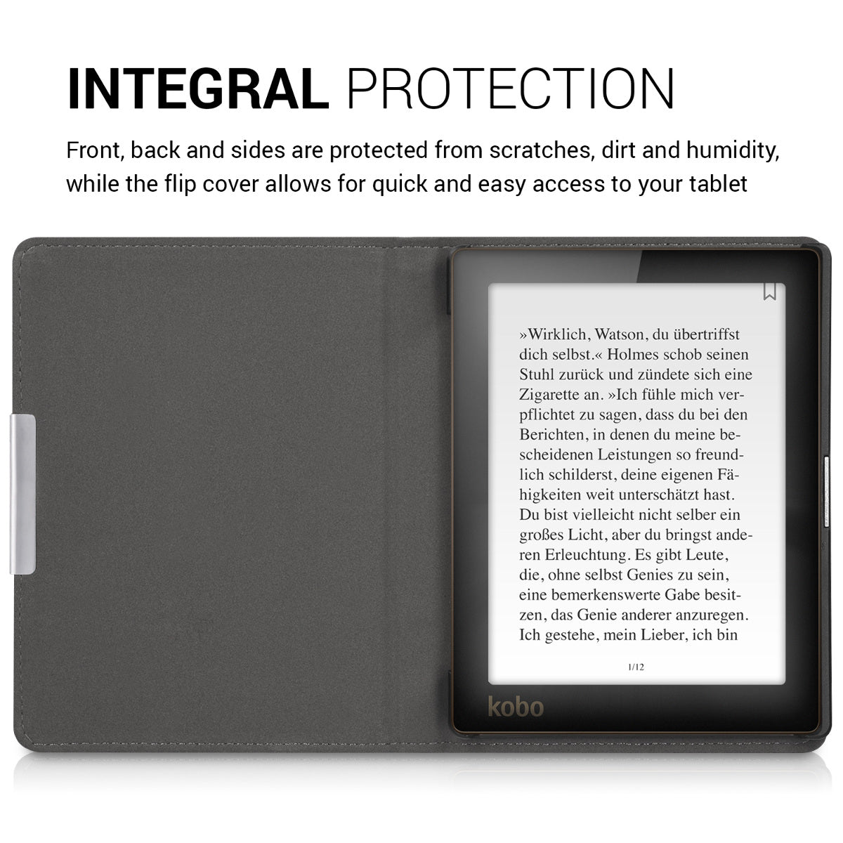 kwmobile Case Compatible with Kobo Aura Edition 1 Protective Case Cover