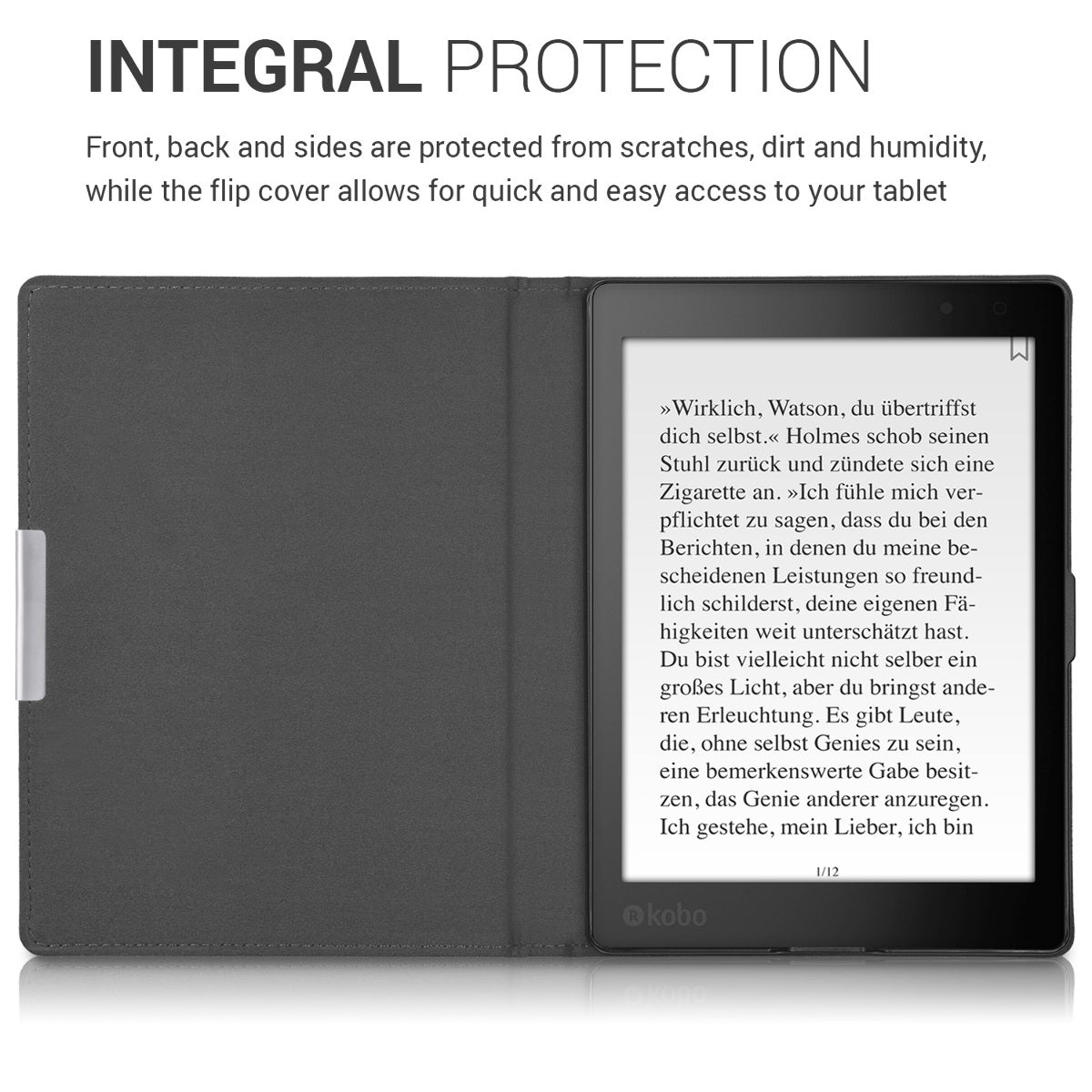 kwmobile Case Compatible with Kobo Aura ONE Protective Cover Case