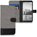 kwmobile Wallet Case Compatible with Google Pixel 2 XL - Phone Cover with Stand - Card Slots