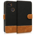 kwmobile Wallet Case Compatible with Google Pixel 2 XL - Phone Cover with Stand - Card Slots