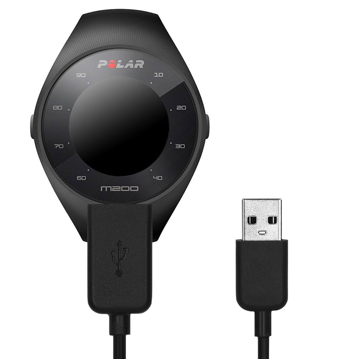 kwmobile USB Cable Charger compatible with Polar M200 / Huawei Band 4 Charging Cable Smart Watch Replacement Cable Fitness Tracker Charging Cable