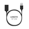 kwmobile USB Cable Charger compatible with Polar M200 / Huawei Band 4 Charging Cable Smart Watch Replacement Cable Fitness Tracker Charging Cable