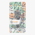kwmobile Smartphone Finger Holder Grip with Stand - Finger Holder for Magnetic Car Mounts - Self-Adhesive Phone Finger Holder