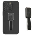 kwmobile Smartphone Finger Holder Grip with Stand - Finger Holder for Magnetic Car Mounts - Self-Adhesive Phone Finger Holder