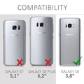 kwmobile Phone Case for Samsung Galaxy S8 Case - Wireless Charging - Protective Cover