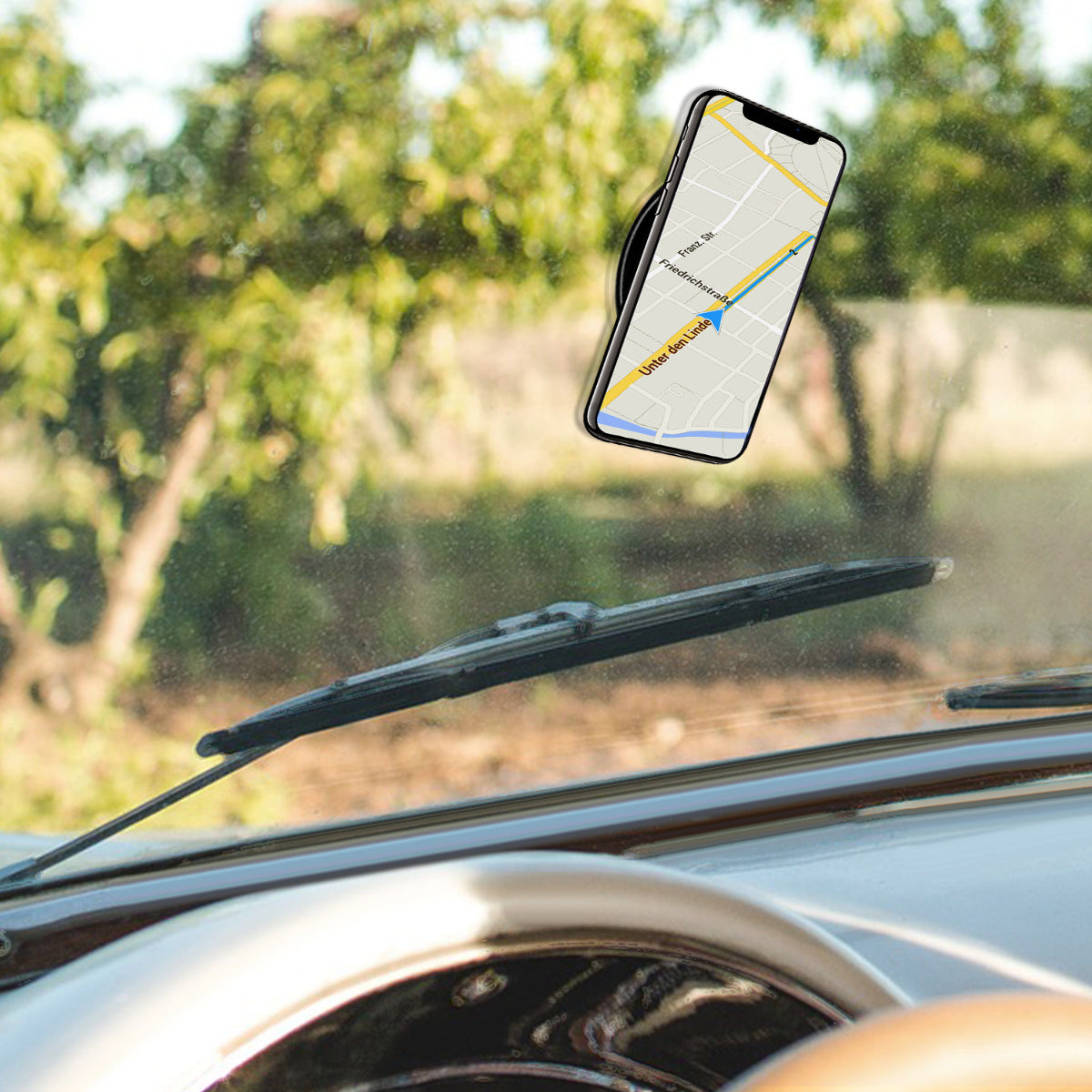 kwmobile 3x Universal Gel Adhesive Pads - Double-Sided Anti-Slip Gel Pads - ideal as a Smartphone Holder or Sat Nav Mount