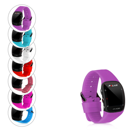kwmobile Armband kompatibel mit Polar M400 / M430 Armband - Fitnesstracker Sportarmband Band aus TPU und Silikon Schwarz  
