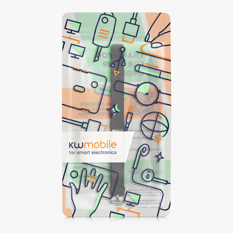 kwmobile Silicone Watch Strap for Polar A360 / A370 Wristband Replacement Band for Fitness Tracker Smartwatch