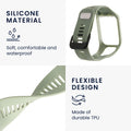 kwmobile Silicone Watch Strap for TomTom Adventurer/Runner 3/Spark 3/Golfer 2 Wristband Replacement Strap for Fitness Tracker Smartwatch
