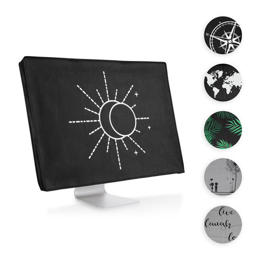 kwmobile 24-26" Monitor Hülle - PC Bildschirm Schutzhülle für 24-26" Monitor - Computer Cover Case Gelb  [dsg99]