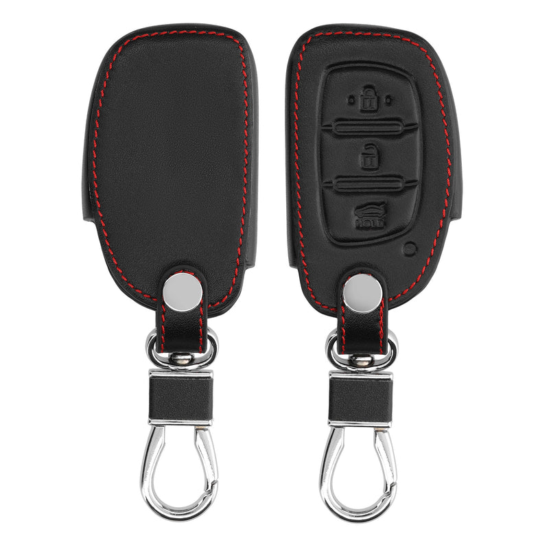 Faux Leather Case compatible with Hyundai Kia Car Key