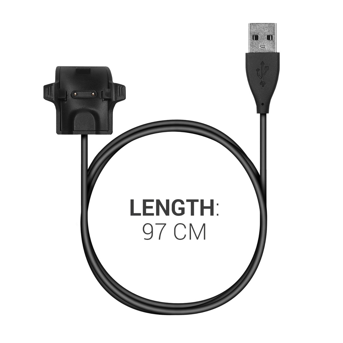 kwmobile USB Cable Charger compatible with HONOR Band 5 / 4 / 3 / 3 Pro / 2 / 2 Pro Charging Cable - Smart Watch Replacement Cable - Fitness Tracker Charging Cable