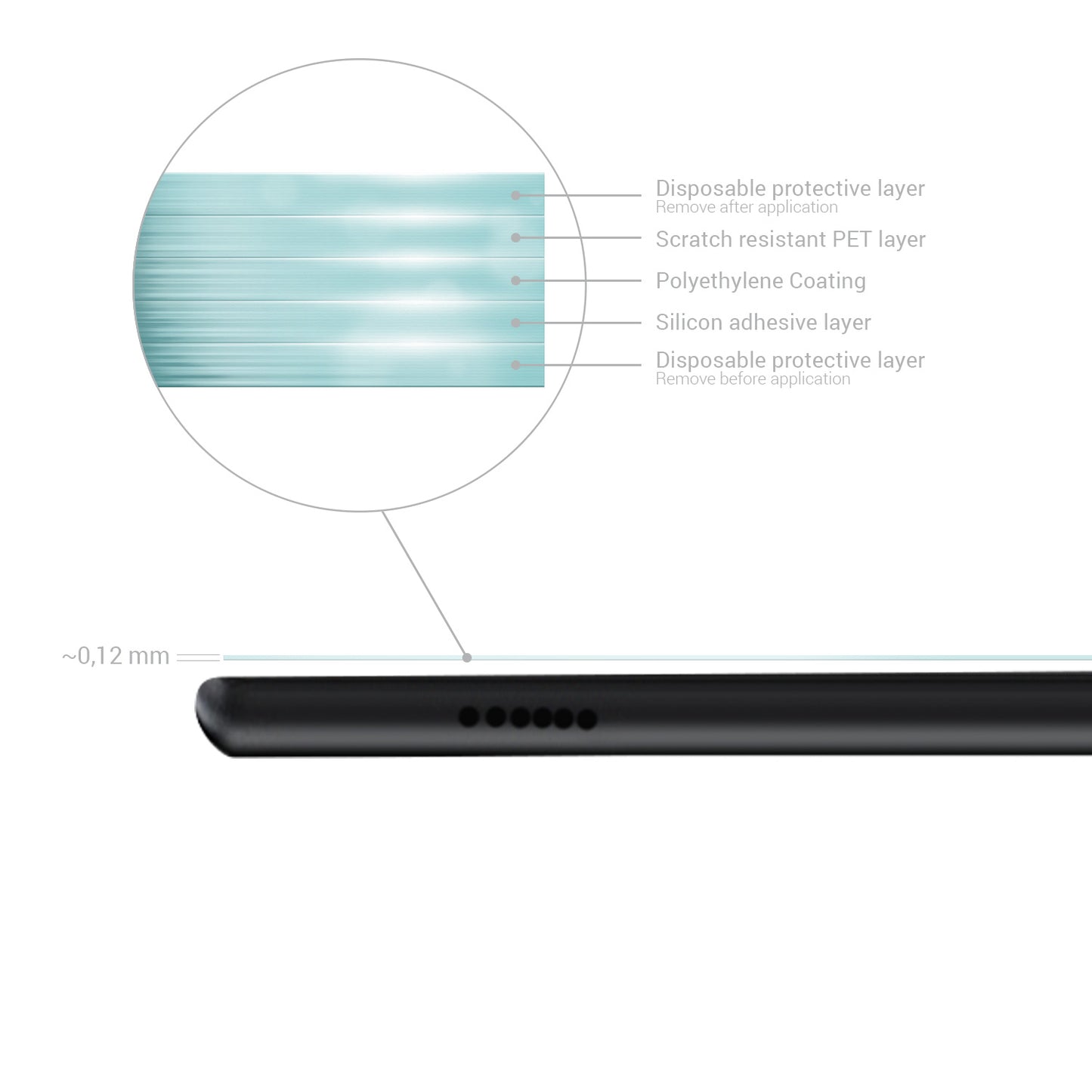 2x Screen Protector compatible with Amazon Fire HD 10 (2017/2019)
